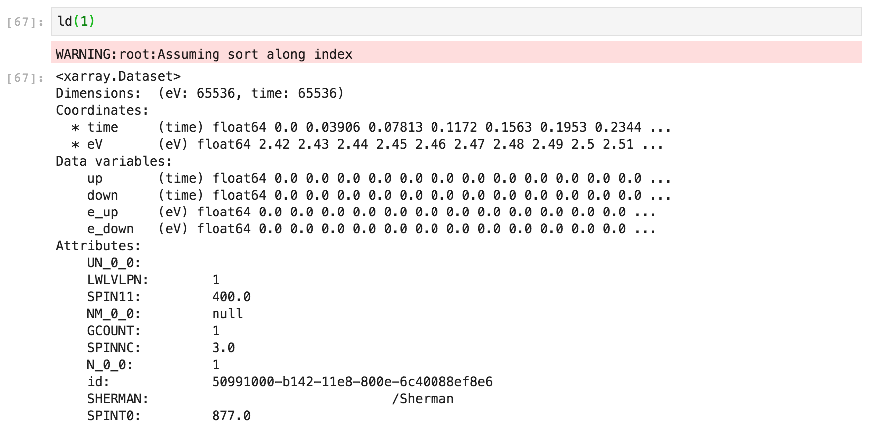 Loading SToF Data