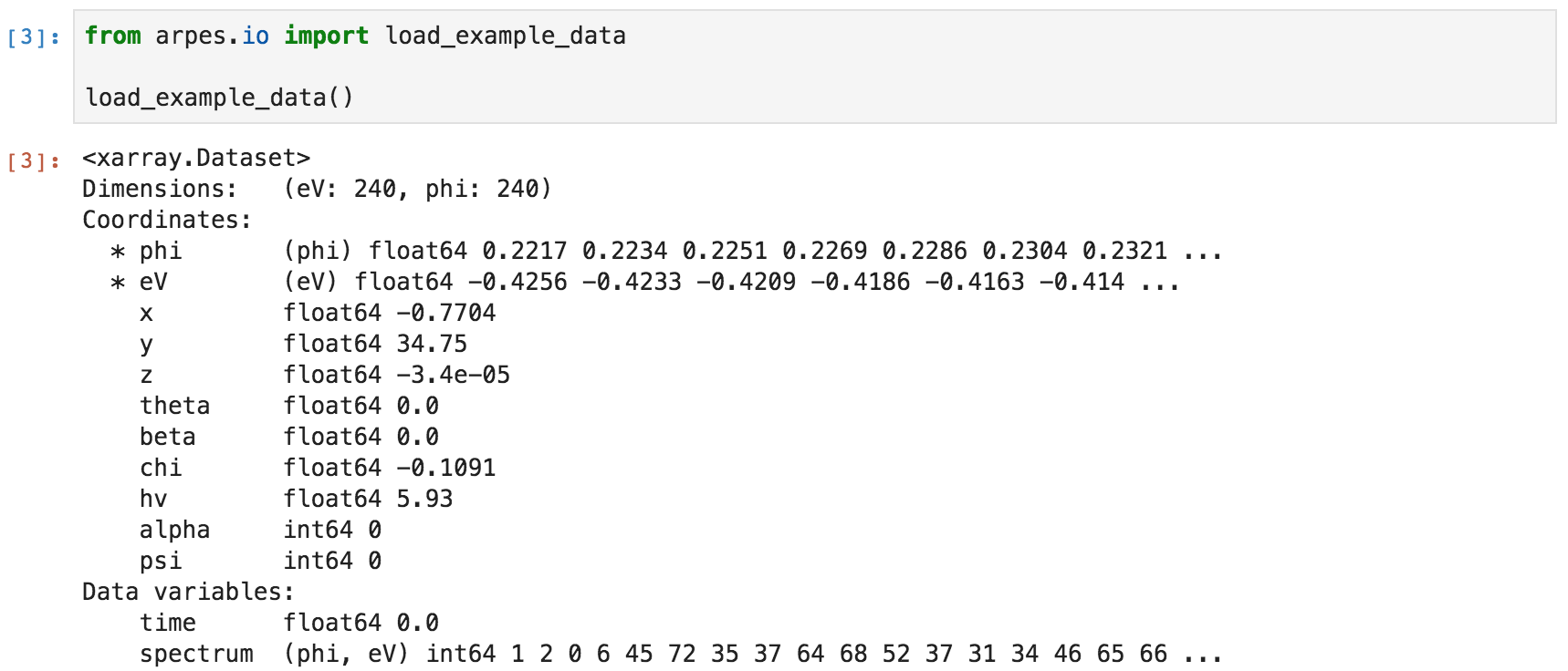 Example Coordinates