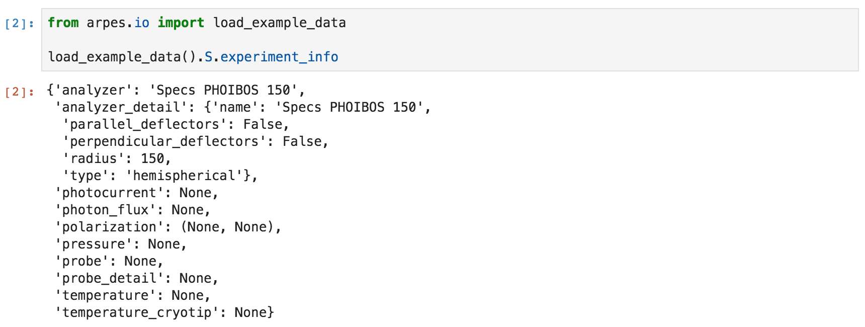 Experiment Metadata