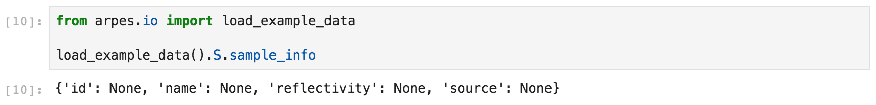Sample Metadata