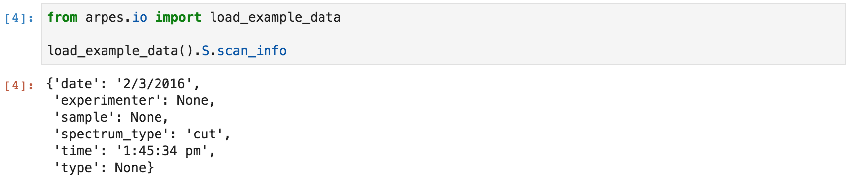 Scan Metadata